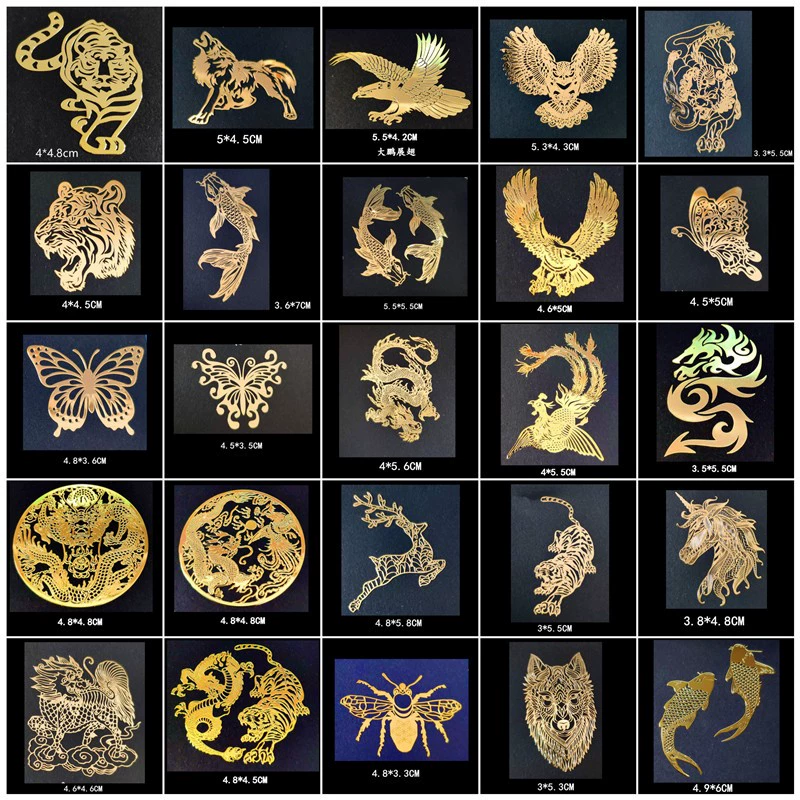 Chinese Style Metallic Transfer Stickers – DIY Decoration for Mobile